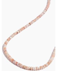 Vintage La Rose Conch Shell Bead Necklace - Multicolour