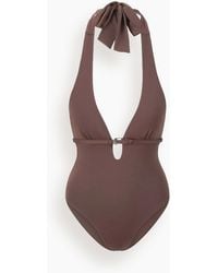 STAUD - La Jolla One Piece Dark Chocolate - Lyst