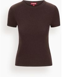 STAUD - Easy Cashmere Tee - Lyst