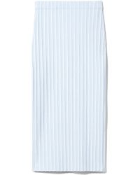 PROENZA SCHOULER WHITE LABEL Rib Knit Skirt - Blue