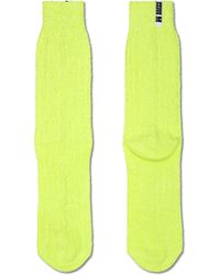 Happy Socks - Gelb Neon Light Crew Socken - Lyst
