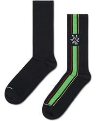 Happy Socks - Beige Happy Leaf Crew Socken - Lyst