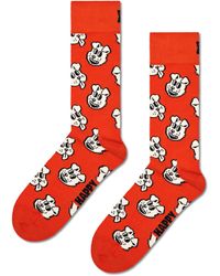Happy Socks - Orange Doggo Crew Socken - Lyst