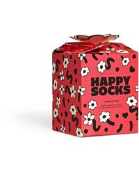 Happy Socks - Blaues 3er-Pack Blumen Crew Socken Geschenkset - Lyst