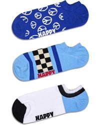 Happy Socks - Marineblauer 3er-Pack Peace Socken zum Ausgehen - Lyst