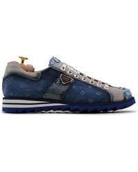 Harris Shoes 1913 - Suede And Python Sneakers - Lyst
