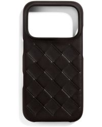 Bottega Veneta - Leather Intrecciato Iphone 17 Pro Case - Lyst