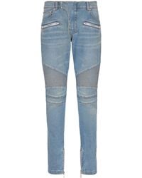 Balmain - 'Biker' Jeans - Lyst
