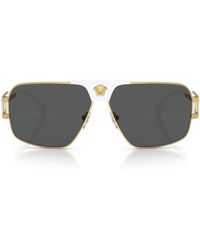 Versace - Steel 0Ve2251 Sunglasses - Lyst
