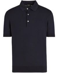 Zegna - Premium Cotton Polo Shirt - Lyst