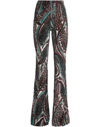 Etro - Appliqué-Mesh Leggings - Lyst