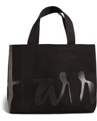 Harrods - Medium Cotton Logo Tote Bag - Lyst