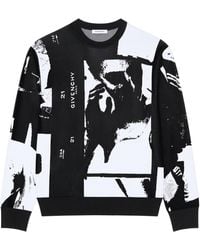 Givenchy - Cotton-Blend Photographic Negative Sweater - Lyst