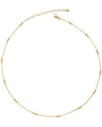 Monica Vinader - Vermeil Triple Beaded Chain Necklace - Lyst