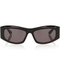 Balenciaga - Acetate Bb0395S Rectangular Sunglasses - Lyst
