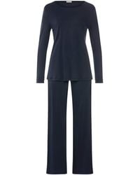 Hanro - Cotton Pilar Long-Sleeve Pyjama Set - Lyst