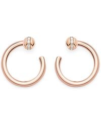 Piaget - Rose Gold And Diamond Possession Hoop Earrings - Lyst