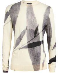 Emporio Armani - Abstract Nature Sweater - Lyst