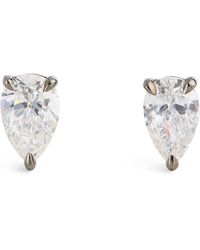 Eva Fehren - White Gold And Diamond Boa Stud Earrings - Lyst