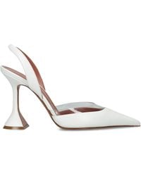AMINA MUADDI - Leather Lara Slingbacks 95 - Lyst