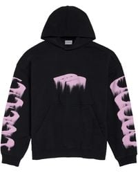 Balenciaga - Cotton Wet Brush Hoodie - Lyst