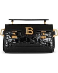Balmain - Leather B-buzz 19 Top-handle Bag - Lyst