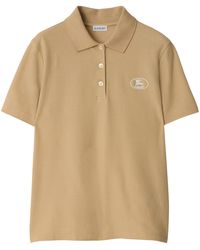 Burberry - Cotton Knight Stamp Polo Shirt - Lyst