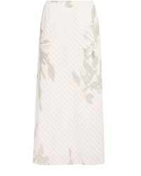 MAX&Co. - Crepe De Chine Midi Skirt - Lyst