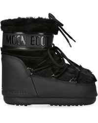 Moon Boot - Faux Fur Icon Low Ankle Boots - Lyst