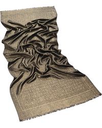 BVLGARI - Logomania Wool-Silk Scarf - Lyst