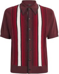 Amiri - Wool-Blend Embellished Stripe Shirt - Lyst
