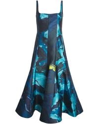 ROKSANDA - Brushstroke Print Zelia Midi Dress - Lyst