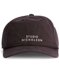 Studio Nicholson - Embroidered Logo Cap - Lyst