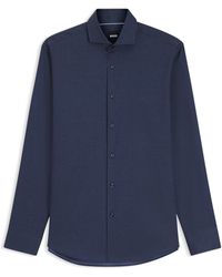 BOSS - Cotton Polka-Dot Shirt - Lyst