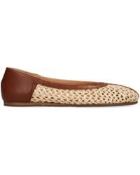 Ancient Greek Sandals - Raffia Leather-Trim Aeropi Ballet Flats - Lyst