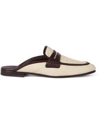Brunello Cucinelli - Techno Raffia Mules - Lyst