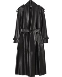 Burberry - Leather Wrap Trench Coat - Lyst