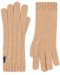 Polo Ralph Lauren - Wool-Cashmere Polo Pony Gloves - Lyst