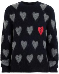 AllSaints - Wool-alpaca-blend Amore Sweater - Lyst