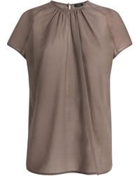 JOSEPH - Wool-Blend Broca Blouse - Lyst