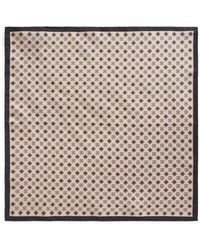 Canali - Silk Tile Print Pocket Square - Lyst