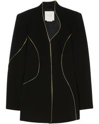 Marina Rinaldi - Velvet Asymmetric Blazer - Lyst