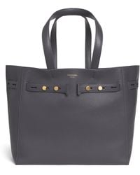 Thom Browne - Leather Cabas Tote Bag - Lyst