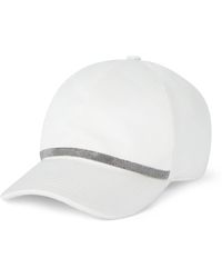 Brunello Cucinelli - Cotton-Blend Monili-Detail Baseball Cap - Lyst