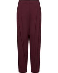 Marella - Virgin Wool-Blend Tailored Trousers - Lyst