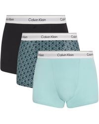 Calvin Klein - Stretch-Cotton Relaxed-Fit Trunks - Lyst