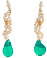 Completedworks - Gold Vermeil, Pearl And Resin Gotcha Earrings - Lyst