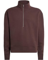 Studio Nicholson - Cotton Half-Zip Sweatshirt - Lyst