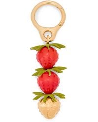 Loewe - Calfskin Strawberry Bag Charm - Lyst