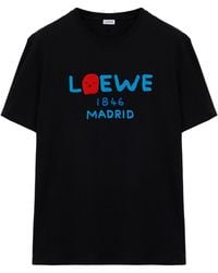 Loewe - Cotton Relaxed Lion T-Shirt - Lyst